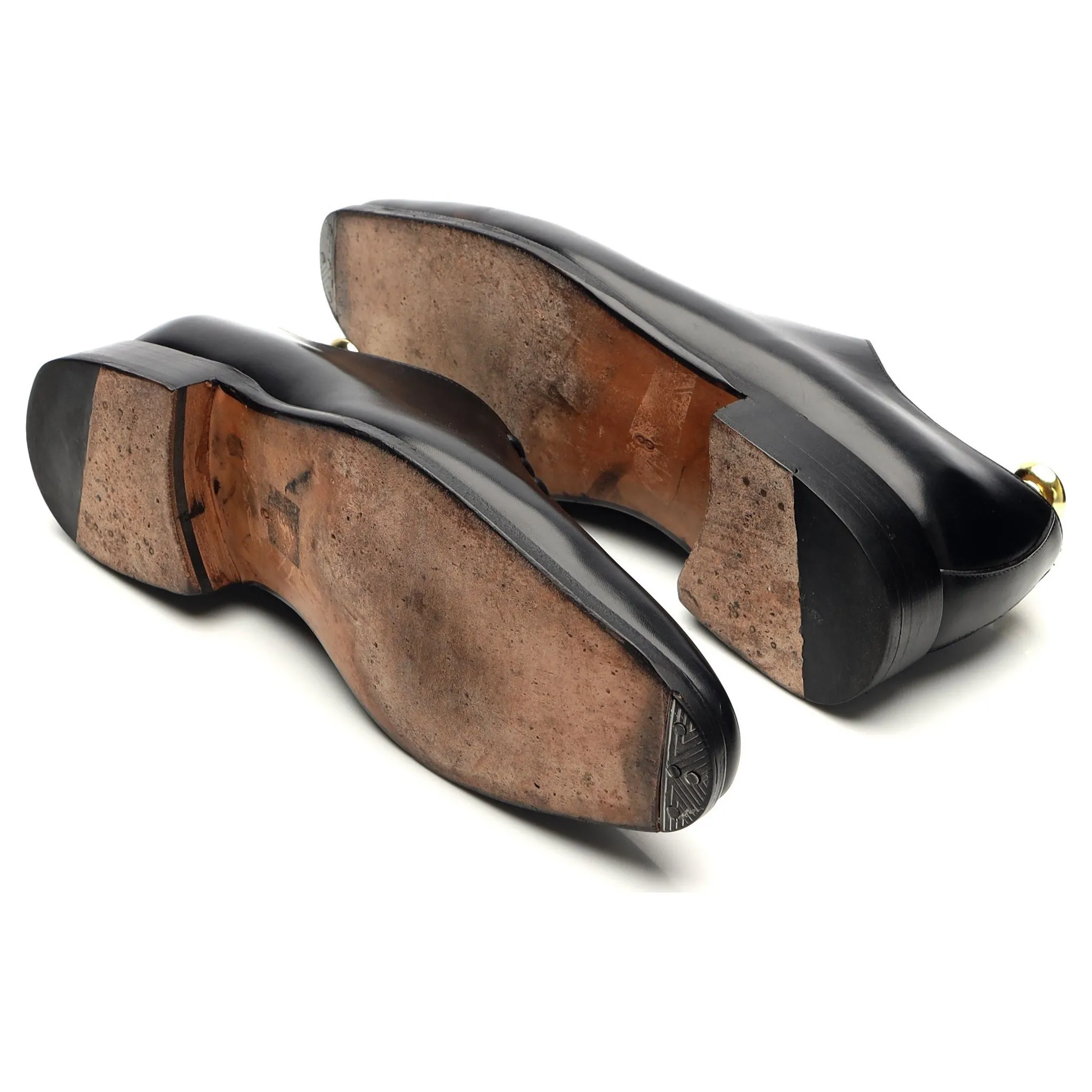 '101540' Black Leather Wholecut Oxford UK 8 E