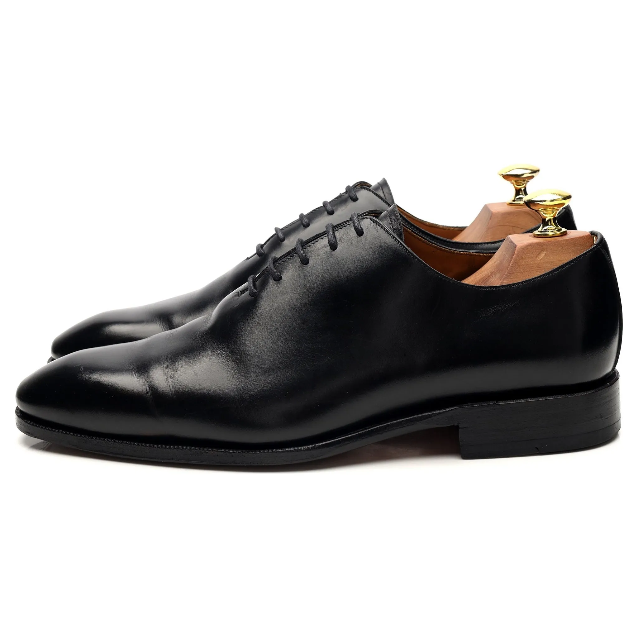 '101540' Black Leather Wholecut Oxford UK 8 E