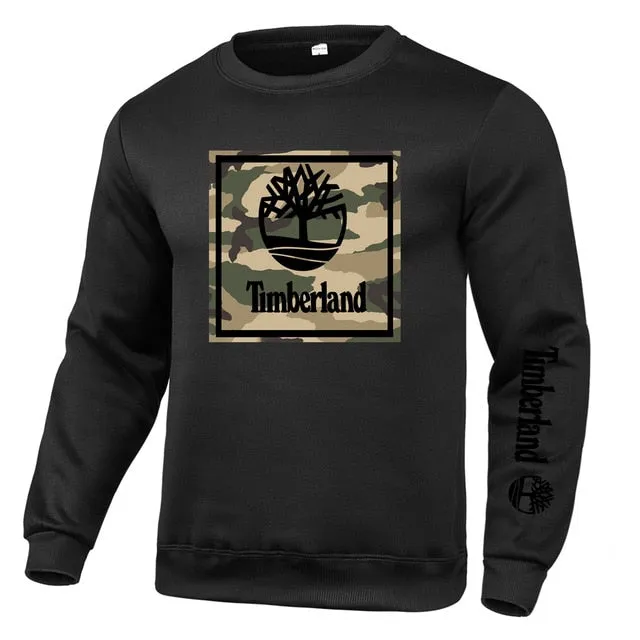 2020 autumn and winter brand new pullover men's O-neck solid color long-sleeved sportswear polar fleece warm casual velvet