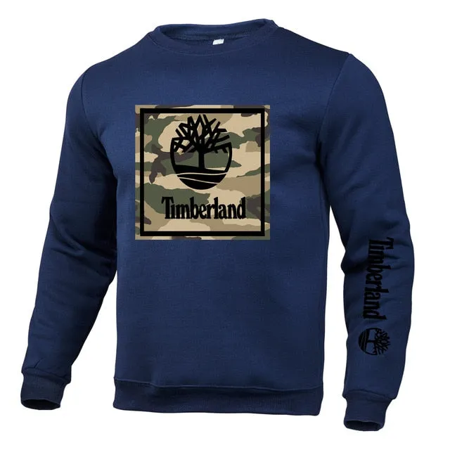 2020 autumn and winter brand new pullover men's O-neck solid color long-sleeved sportswear polar fleece warm casual velvet