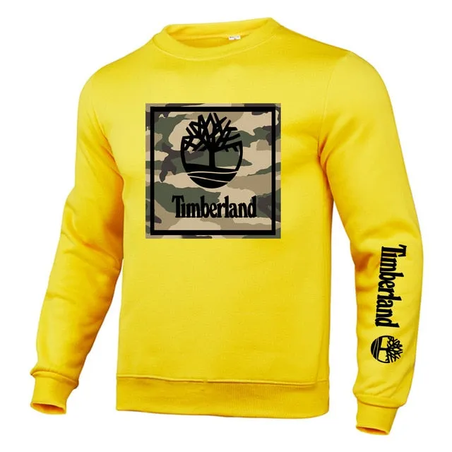 2020 autumn and winter brand new pullover men's O-neck solid color long-sleeved sportswear polar fleece warm casual velvet