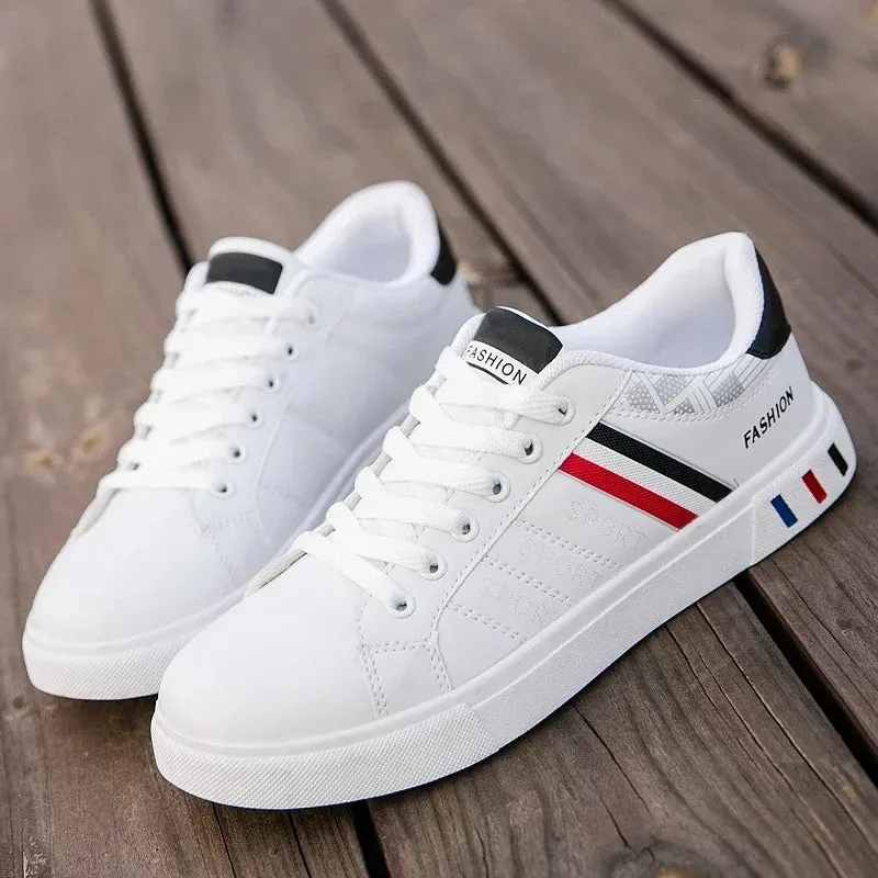 2024 Men's Casual Lace-up White Sneakers