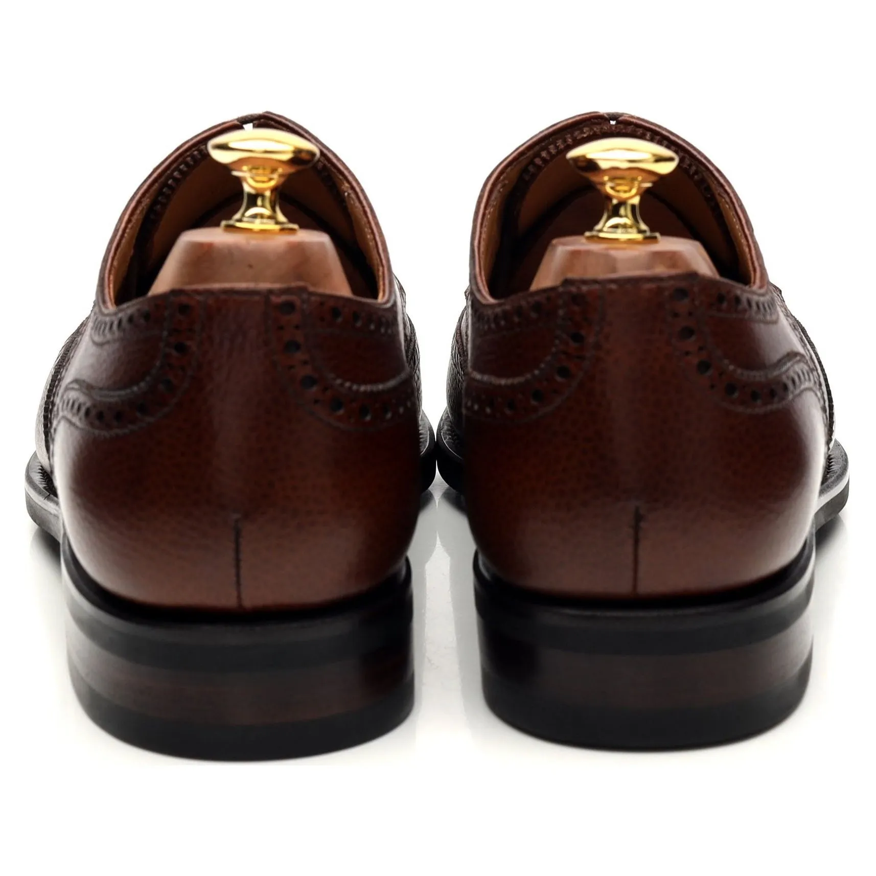 '679 Dustin' Brown Grain Leather Derby Brogue UK 9.5 G