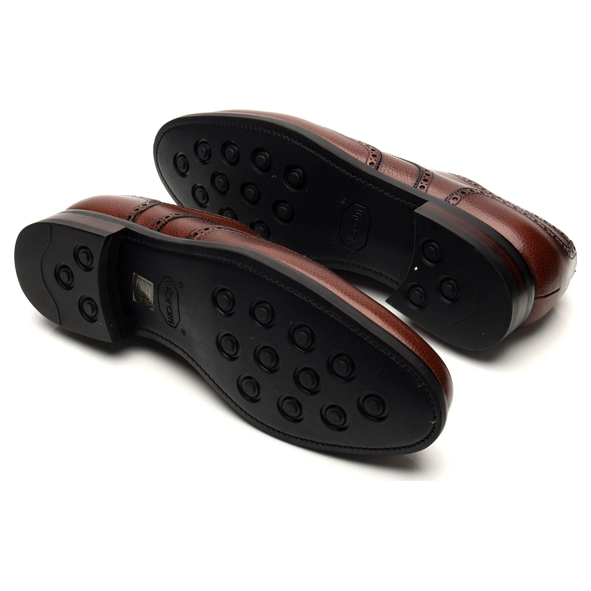 '679 Dustin' Brown Grain Leather Derby Brogue UK 9.5 G
