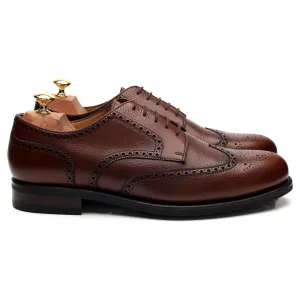 '679 Dustin' Brown Grain Leather Derby Brogue UK 9.5 G