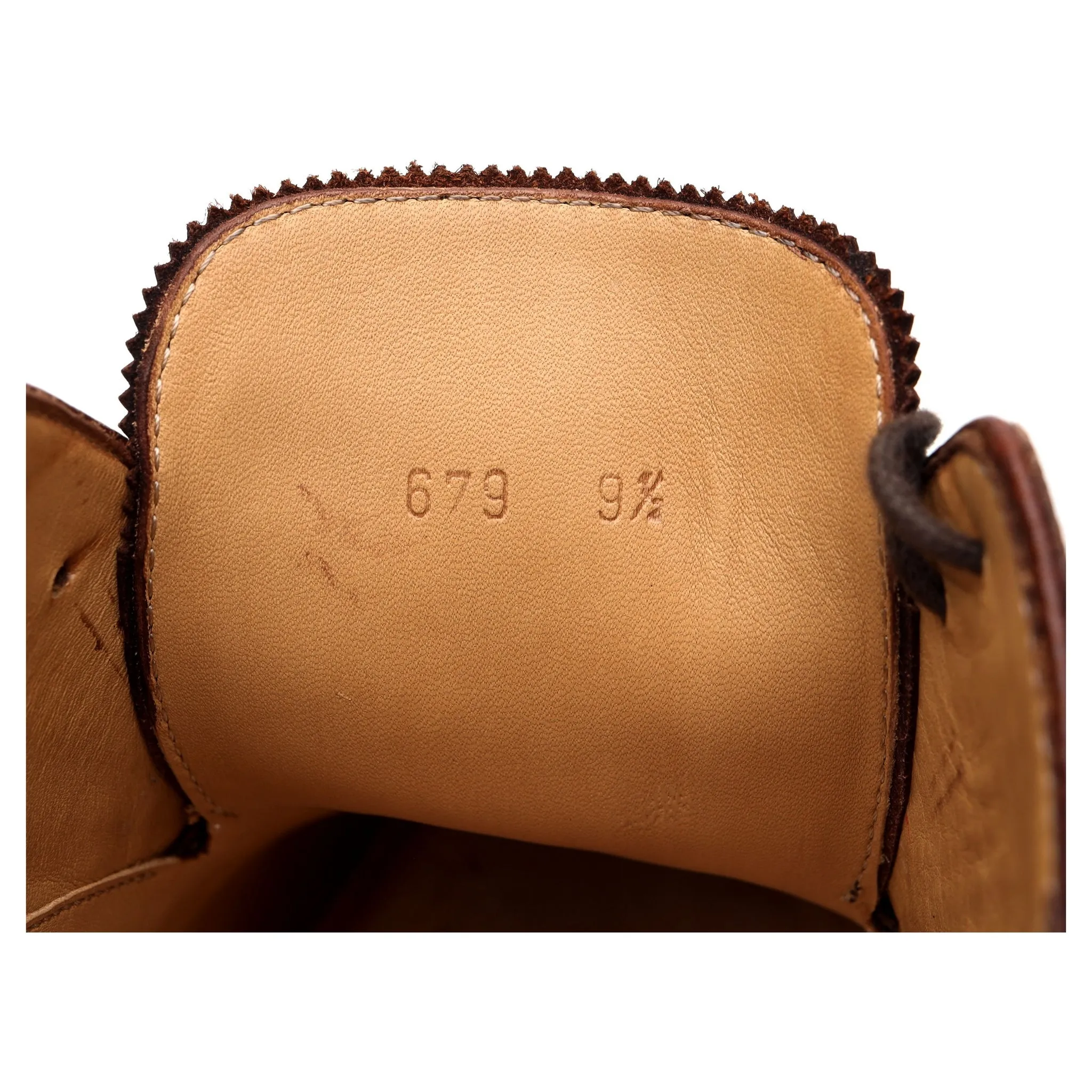 '679 Dustin' Brown Grain Leather Derby Brogue UK 9.5 G