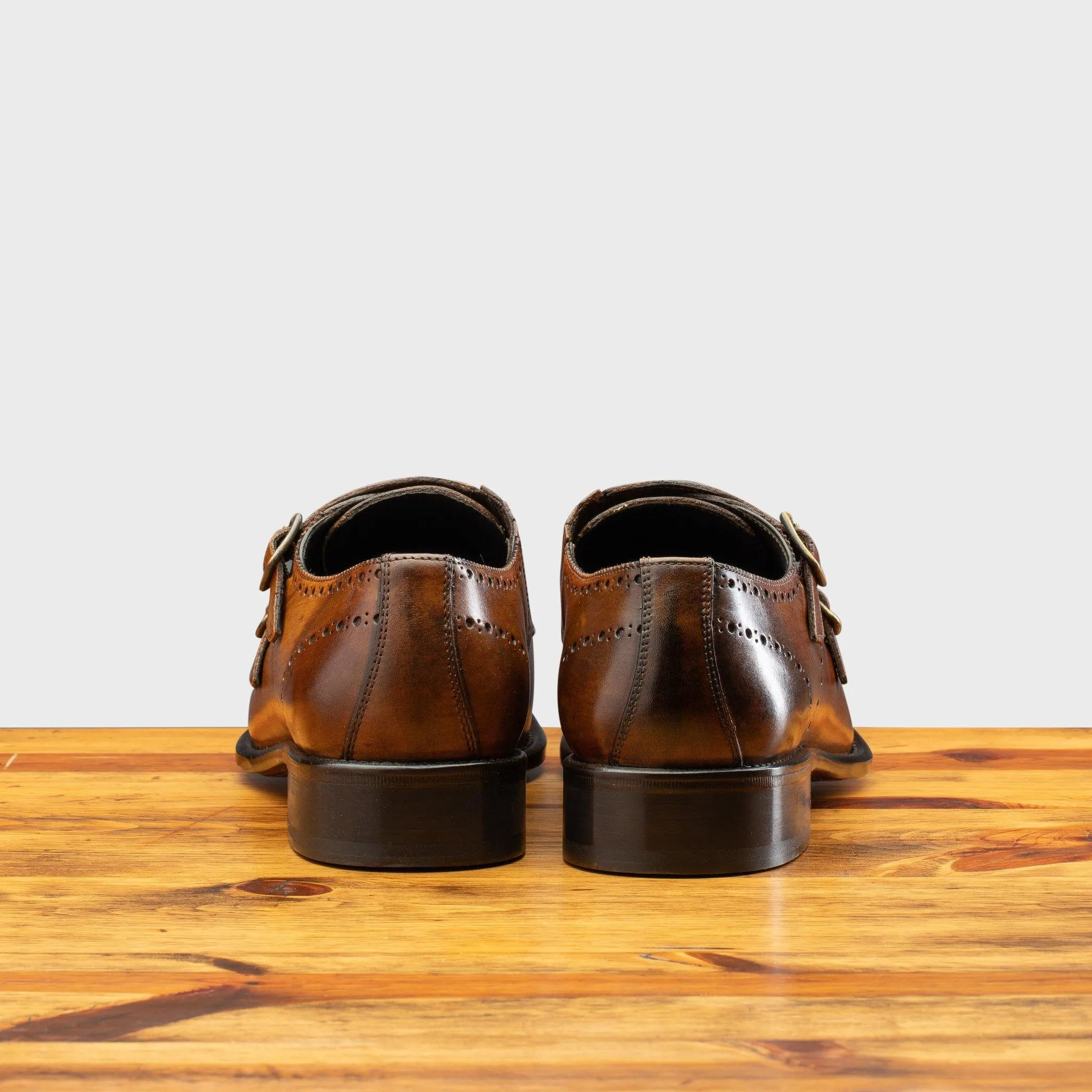 8863 Calzoleria Toscana Cayenne Calf Double Monkstrap