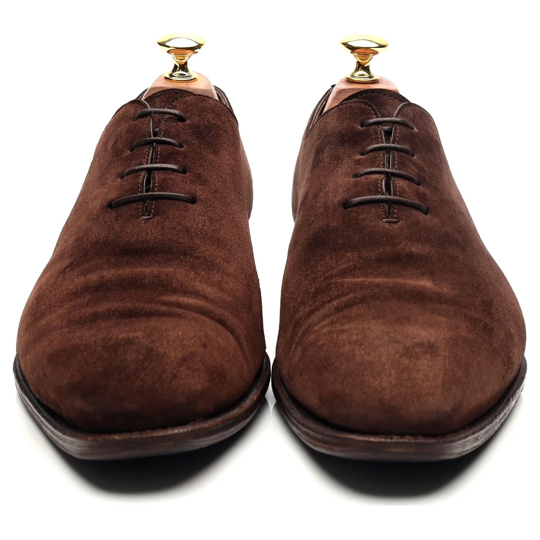 '910' Dark Brown Suede Wholecut Oxford UK 9.5 EE