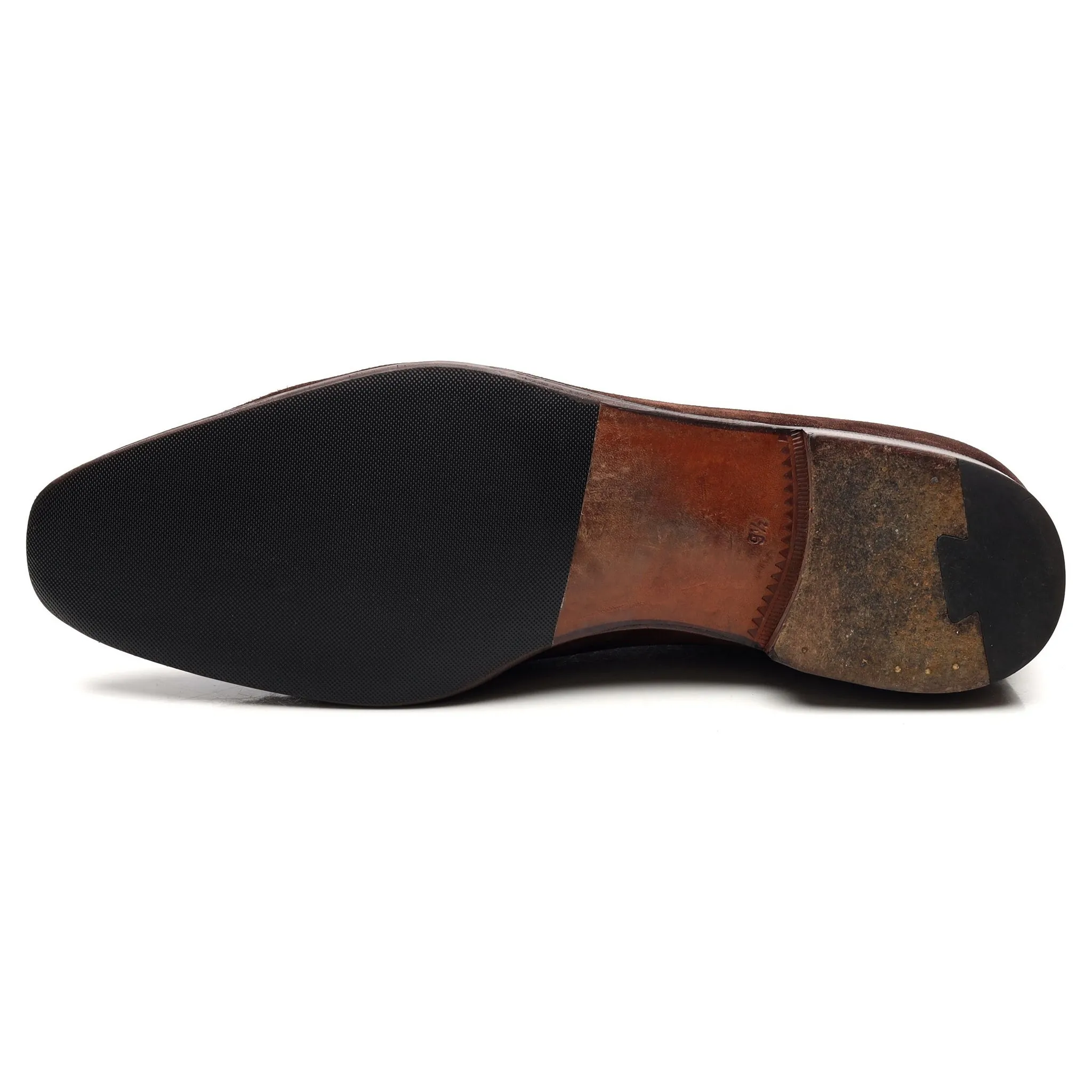 '910' Dark Brown Suede Wholecut Oxford UK 9.5 EE