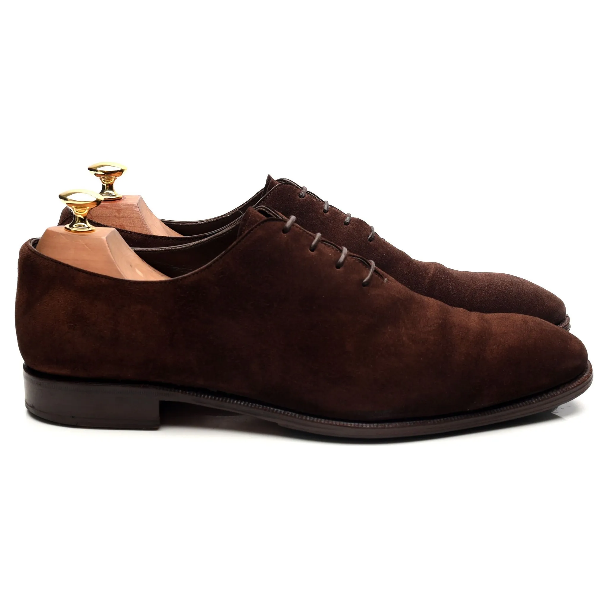 '910' Dark Brown Suede Wholecut Oxford UK 9.5 EE