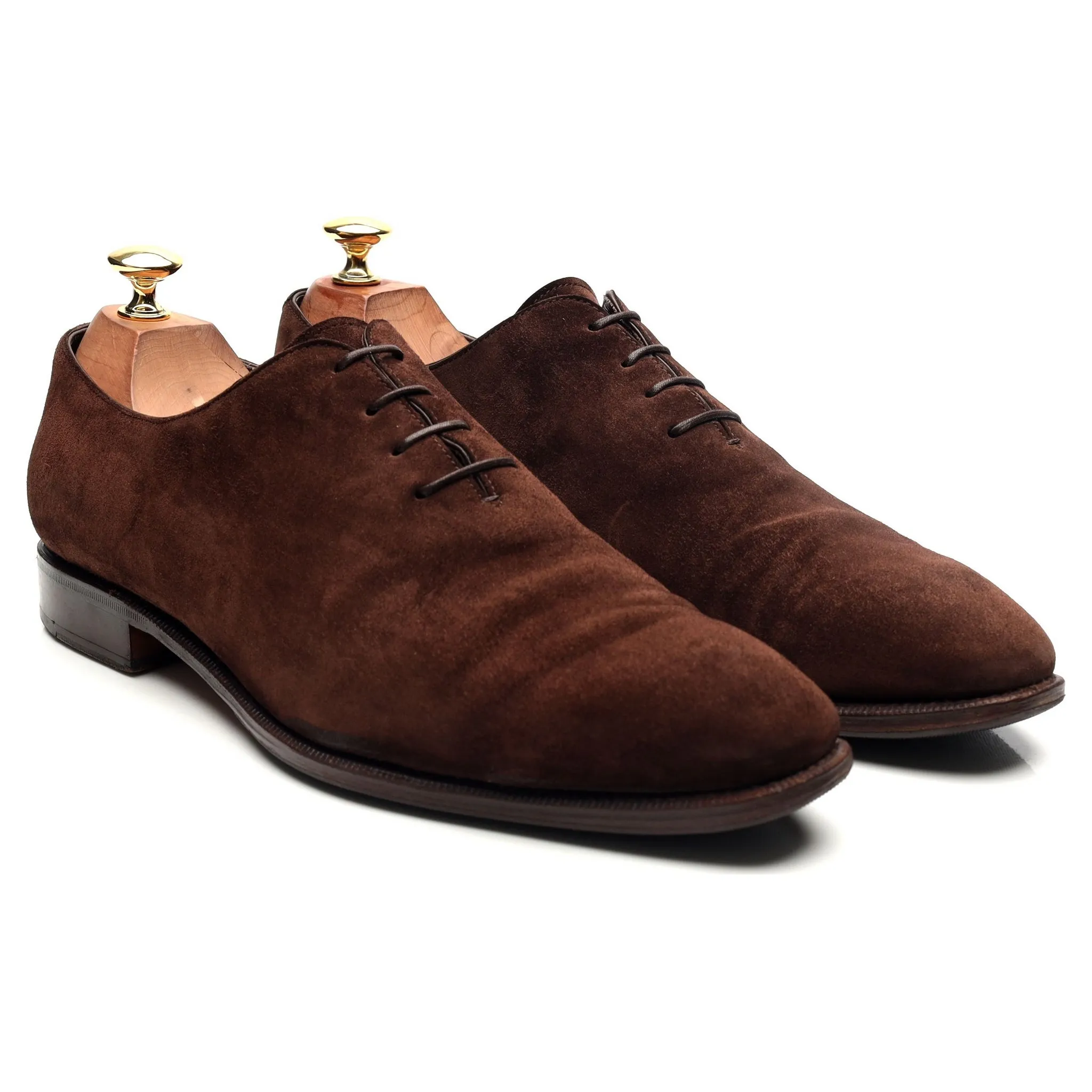 '910' Dark Brown Suede Wholecut Oxford UK 9.5 EE
