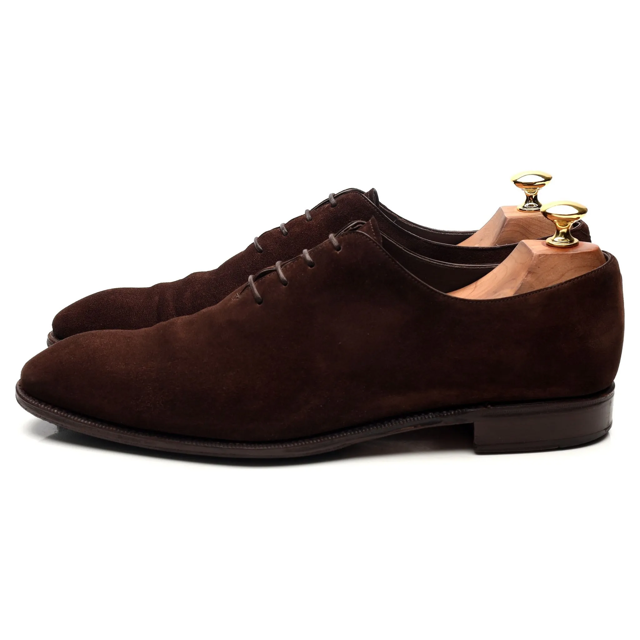 '910' Dark Brown Suede Wholecut Oxford UK 9.5 EE