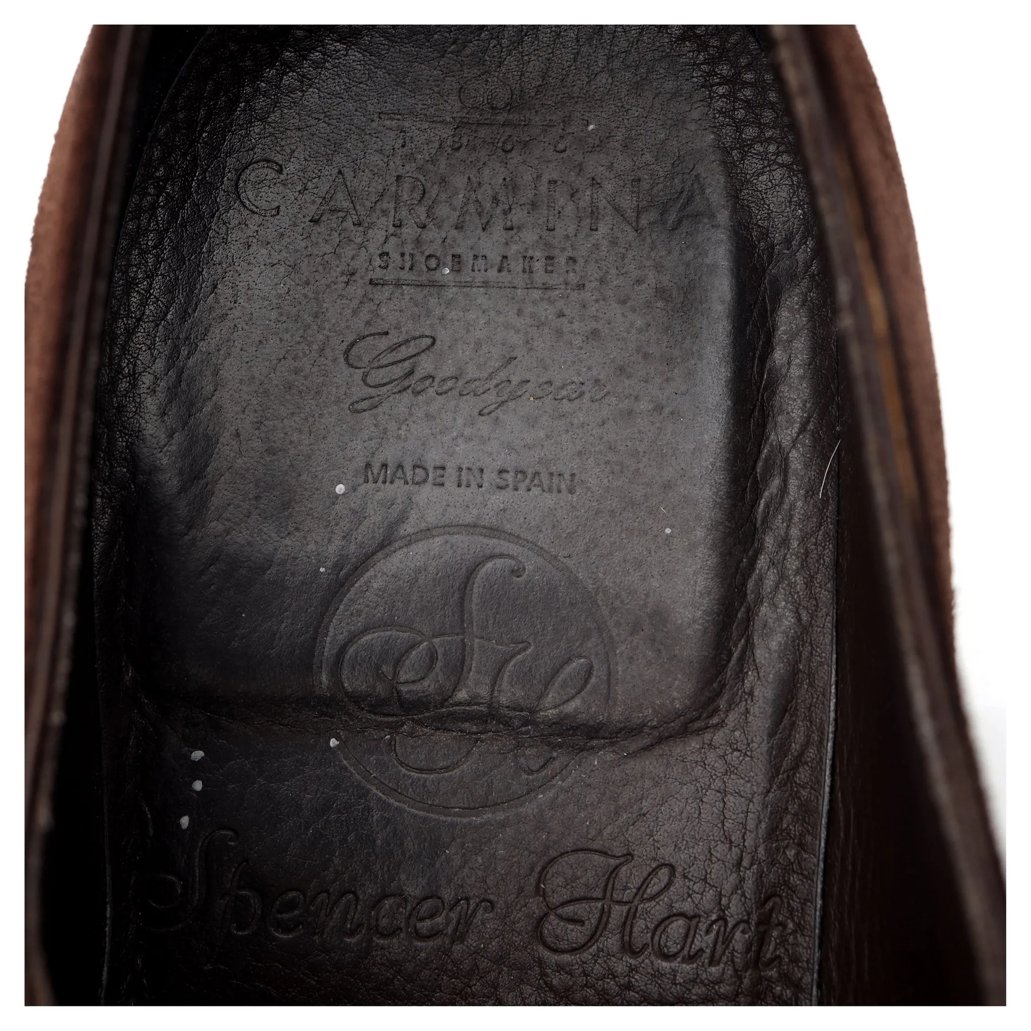 '910' Dark Brown Suede Wholecut Oxford UK 9.5 EE