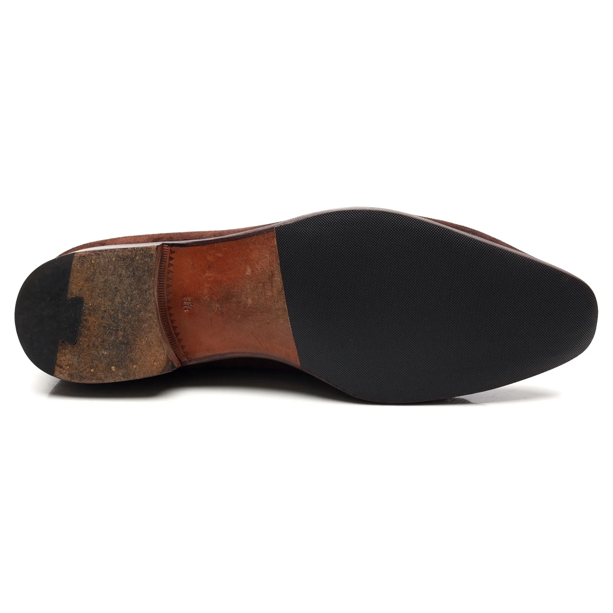'910' Dark Brown Suede Wholecut Oxford UK 9.5 EE