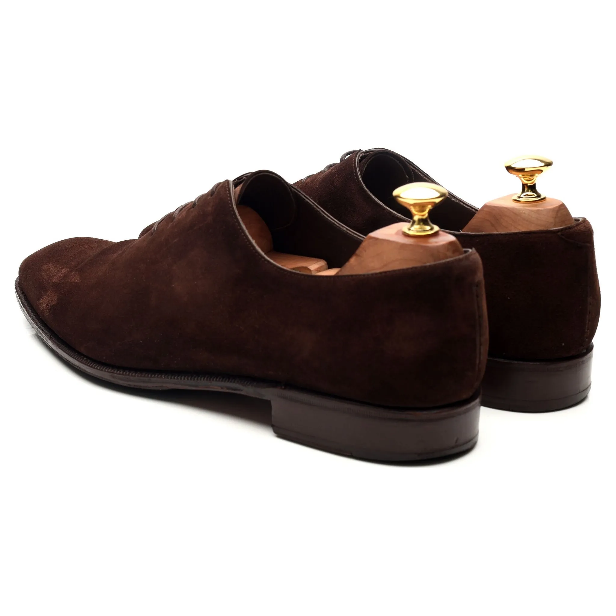 '910' Dark Brown Suede Wholecut Oxford UK 9.5 EE