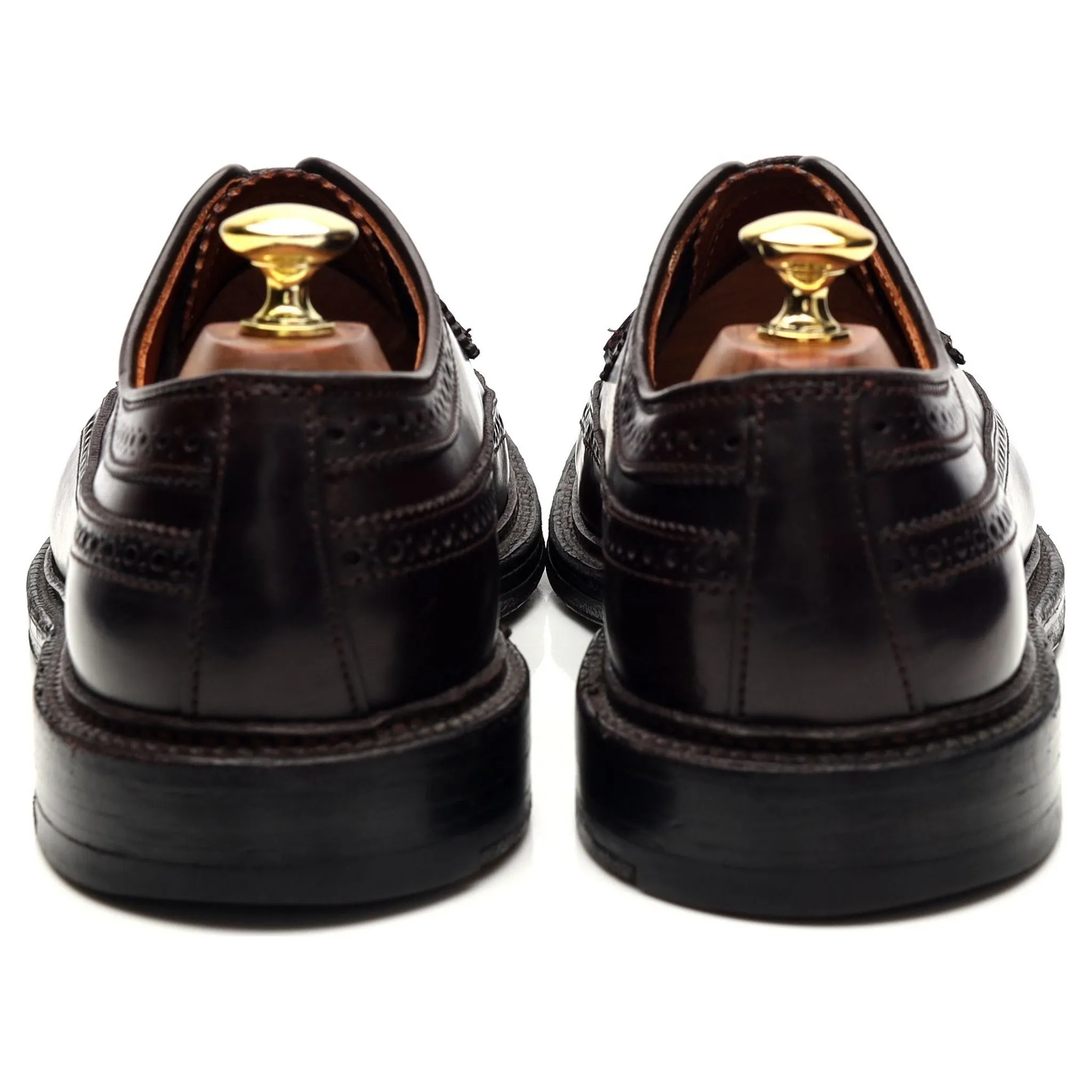 '975' Burgundy Cordovan Leather Derby Brogue UK 8 US 8.5 D