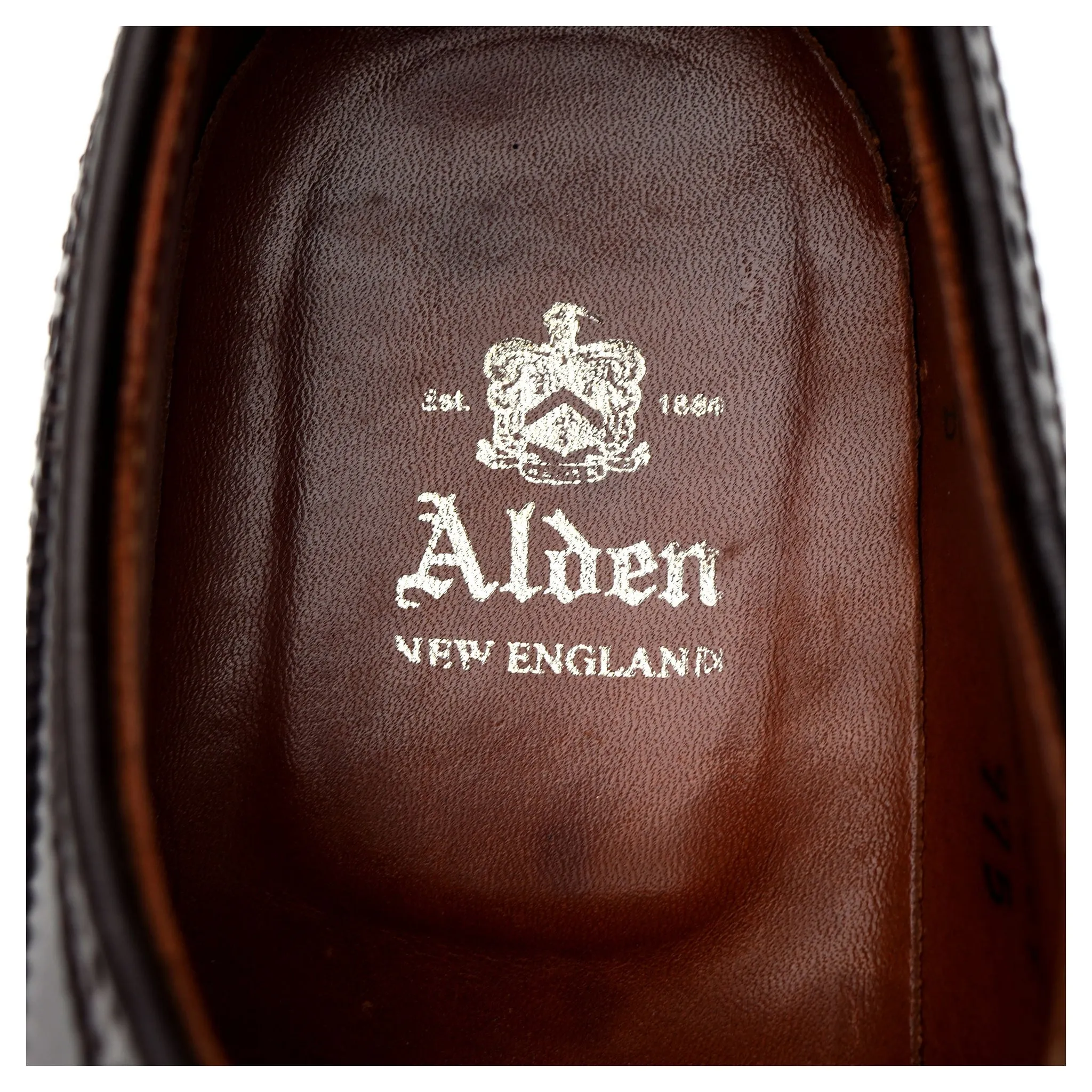 '975' Burgundy Cordovan Leather Derby Brogue UK 8 US 8.5 D