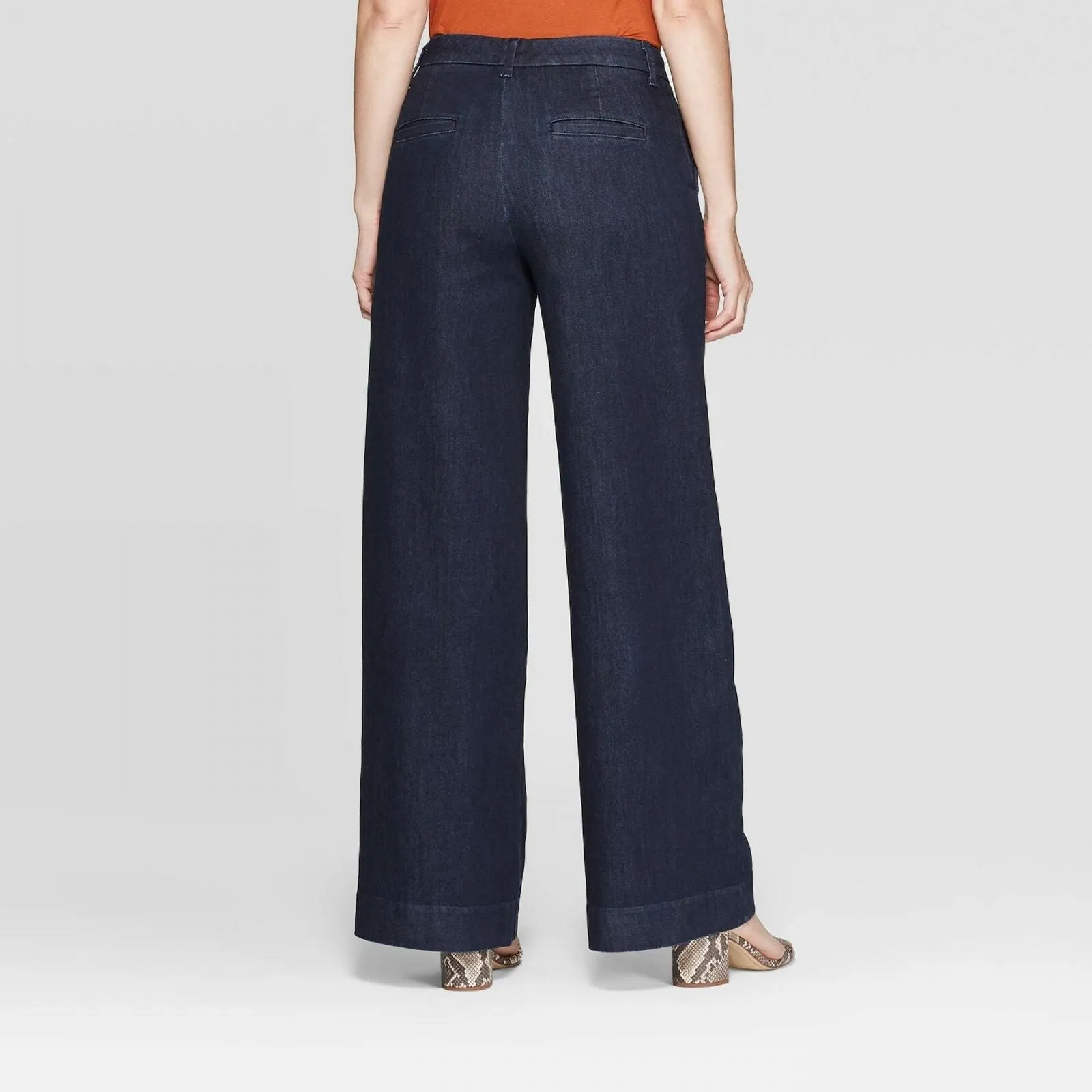 A New Day Women's High Rise Regular Fit Wide Leg Pants