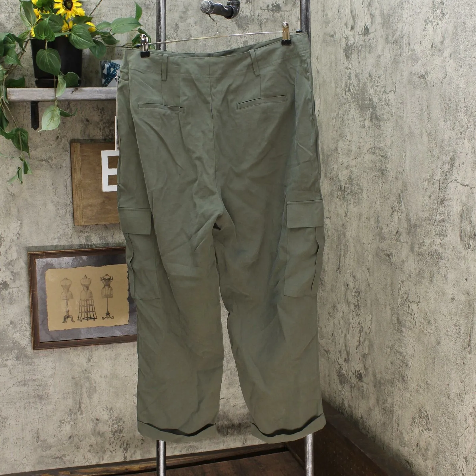 A New Day Women's Mid Rise Straight Leg Ankle Length Utility Pants