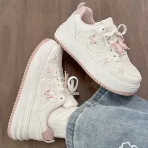 ADVBRIDGE  -  Cute Style Skateboard Shoes Original Simple Butterfly Womens Casual Shoes Versatile Platform Breathable Shoes for Ladies