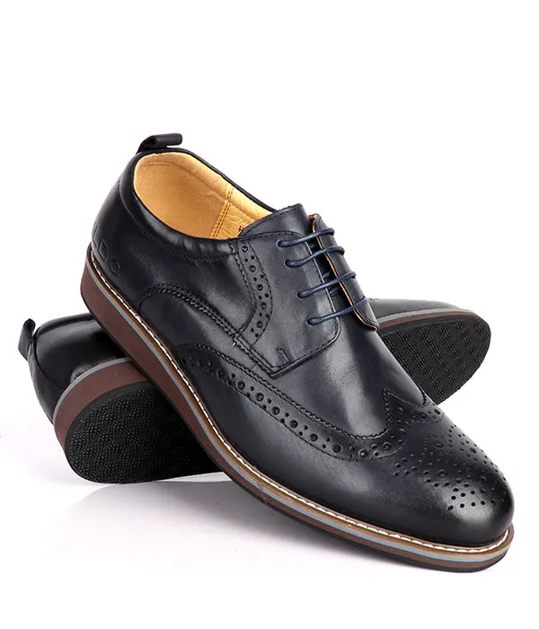 Aldo Men's Leather wingtip | Navy Blue