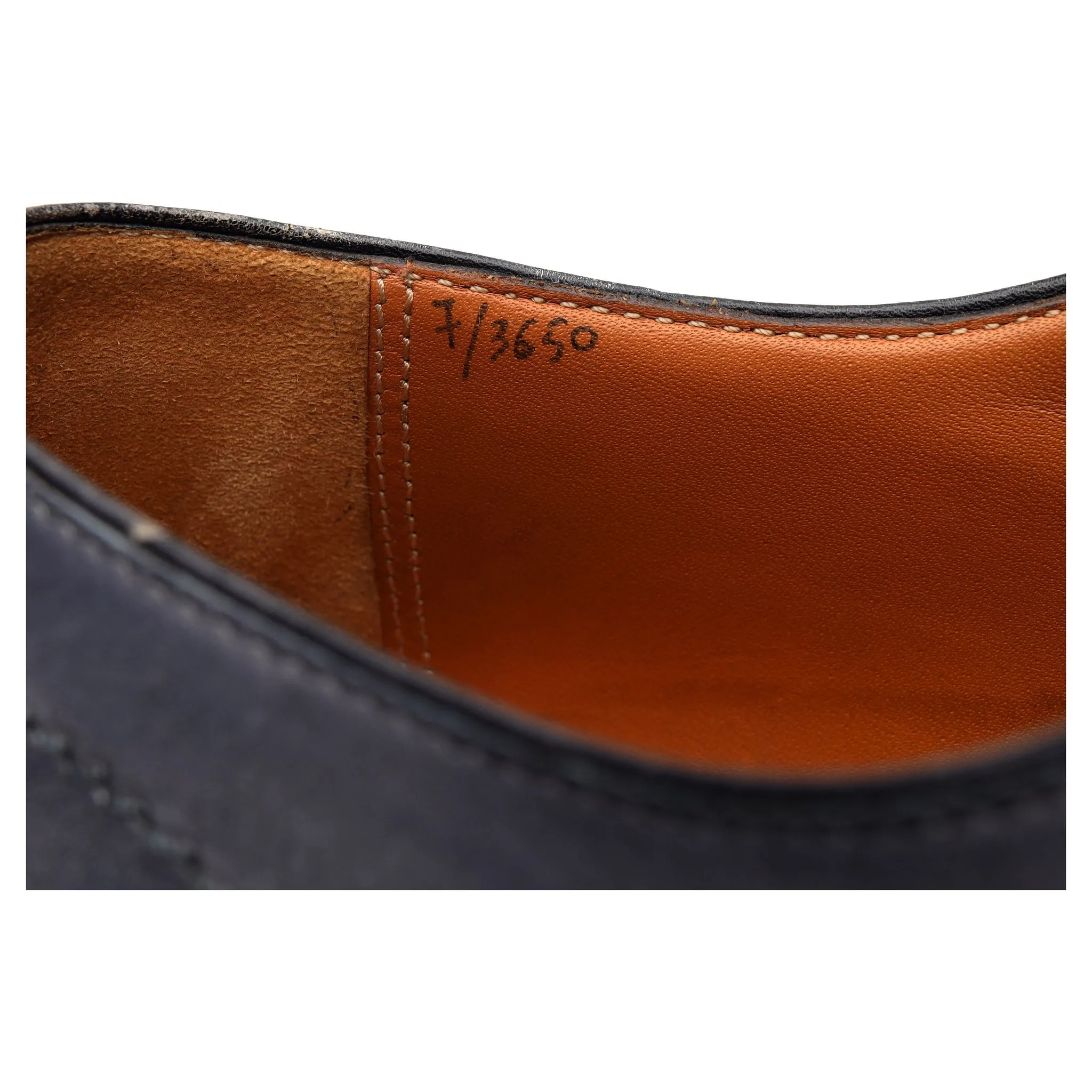 'Alessio' Blue Leather Wholecut Oxford UK 7