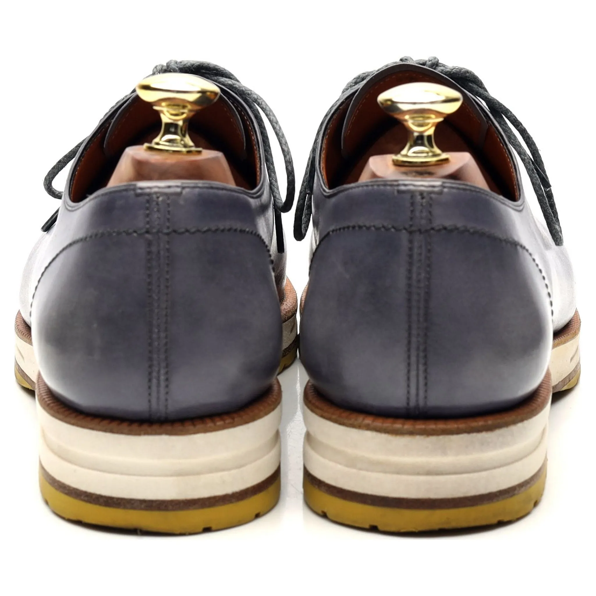 'Alessio' Blue Leather Wholecut Oxford UK 7