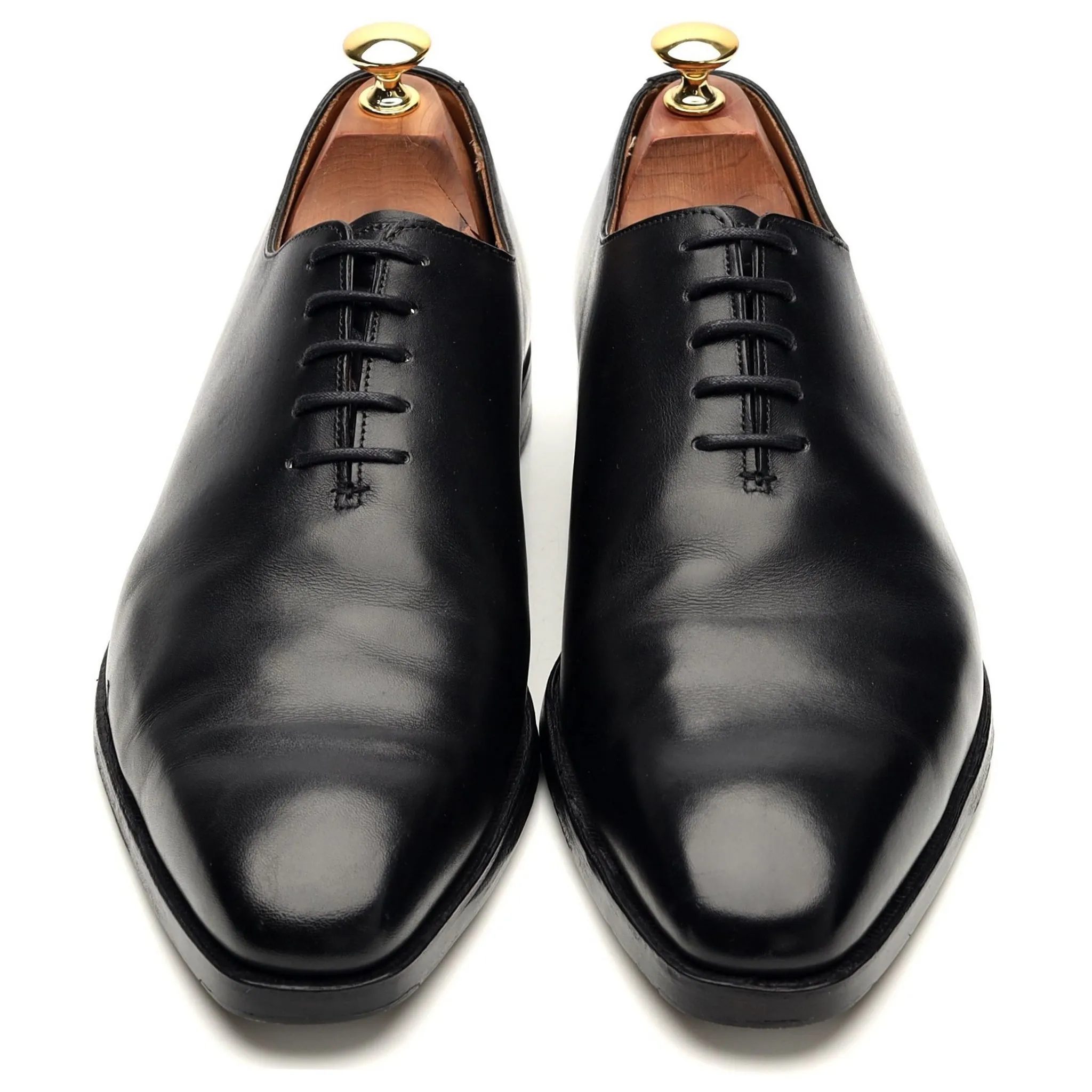 'Alex' Black Leather Wholecut Oxford UK 9 E