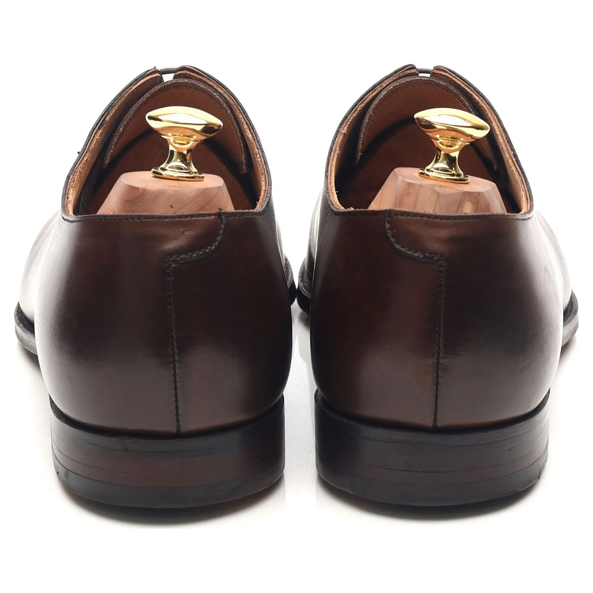 'Alex' Dark Brown Leather Wholecut Oxford UK 10.5 E