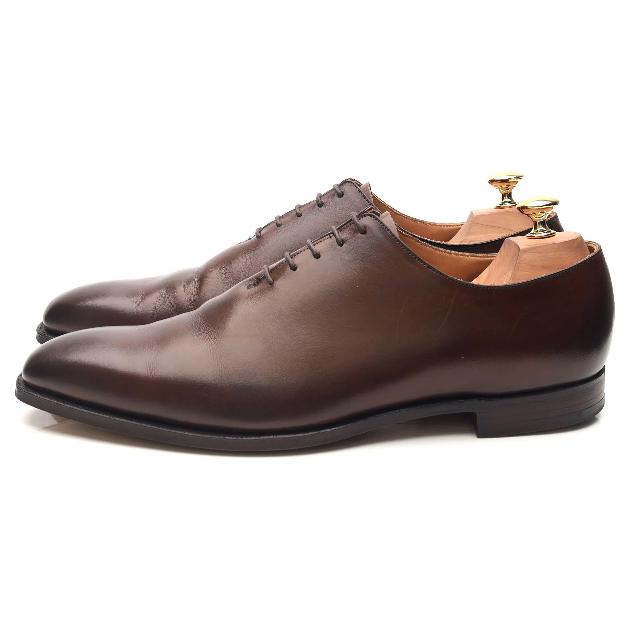 'Alex' Dark Brown Leather Wholecut Oxford UK 10.5 E