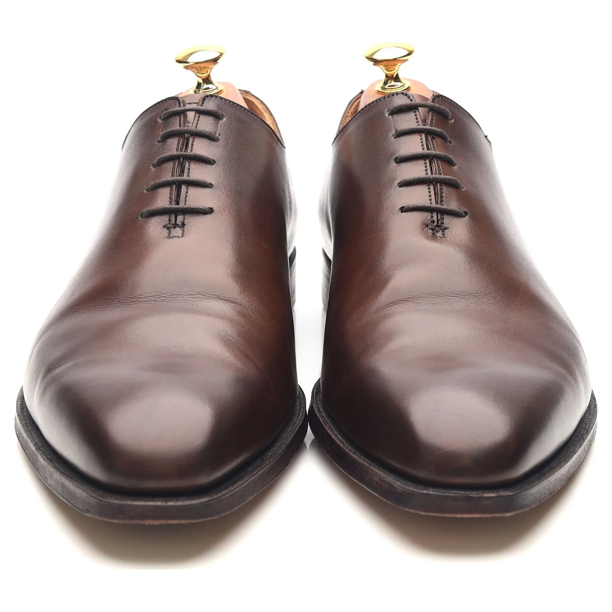 'Alex' Dark Brown Leather Wholecut Oxford UK 10.5 E