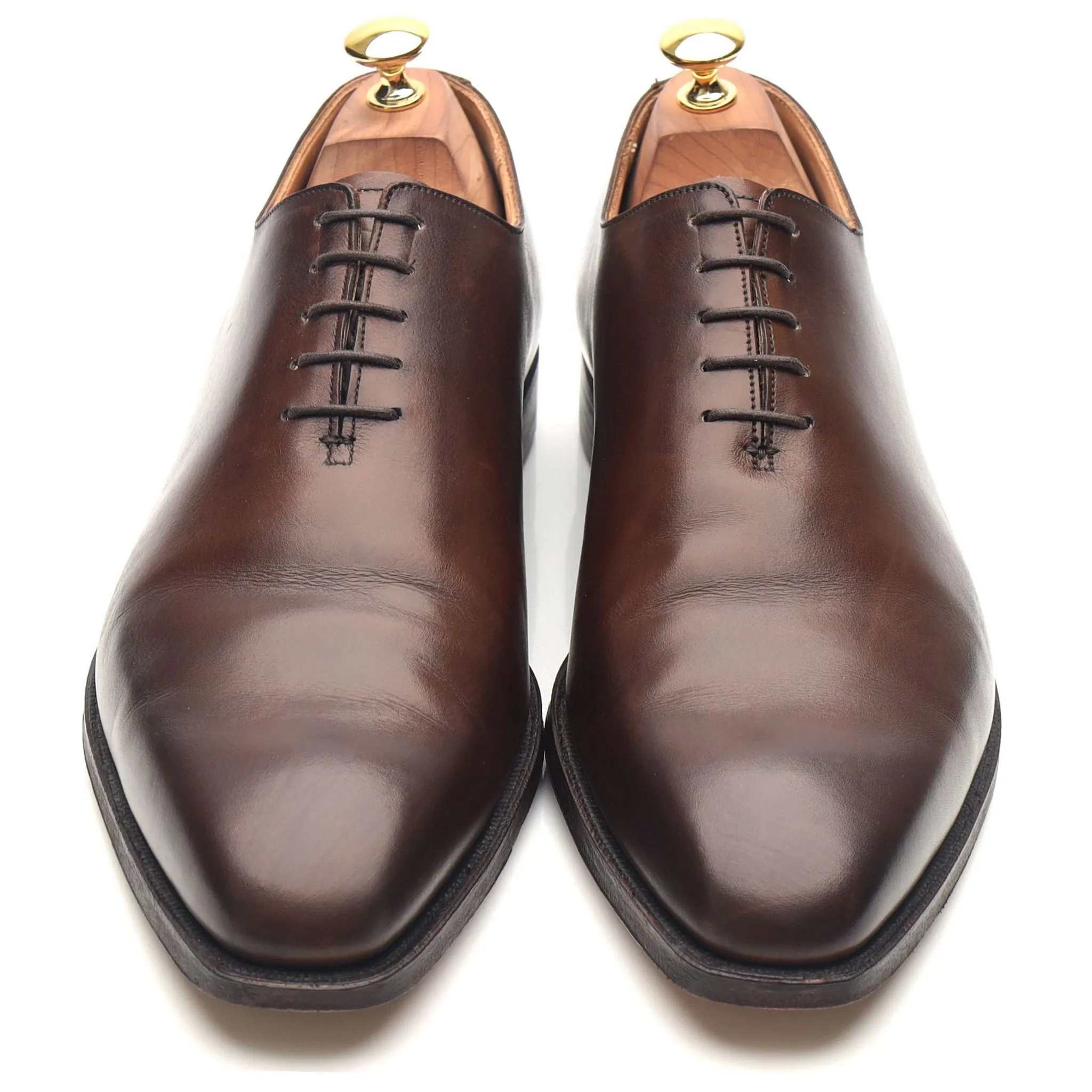 'Alex' Dark Brown Leather Wholecut Oxford UK 10.5 E