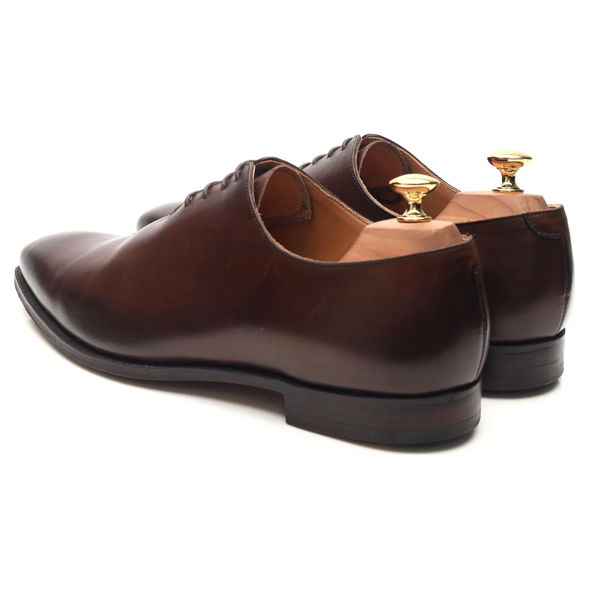'Alex' Dark Brown Leather Wholecut Oxford UK 10.5 E