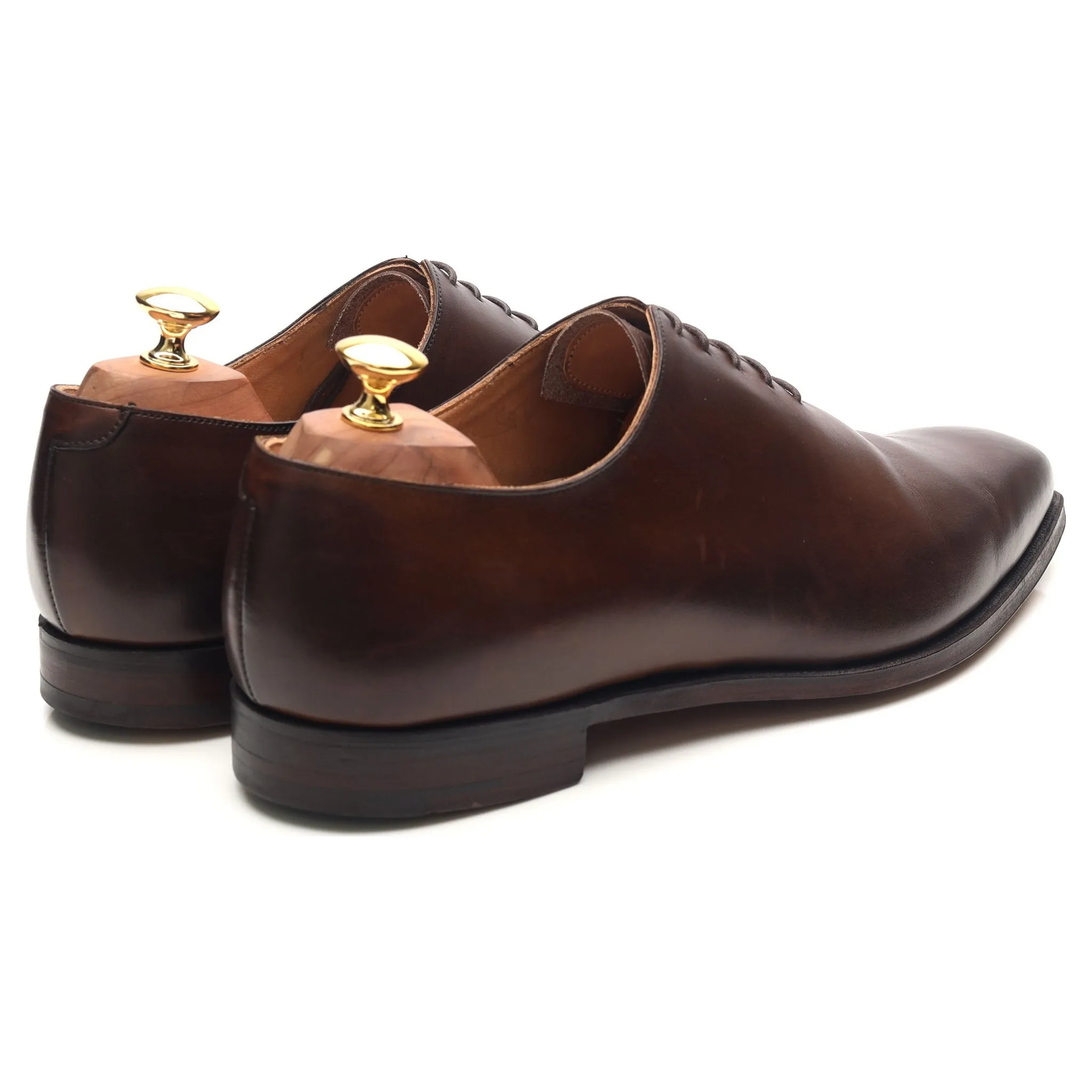 'Alex' Dark Brown Leather Wholecut Oxford UK 10.5 E