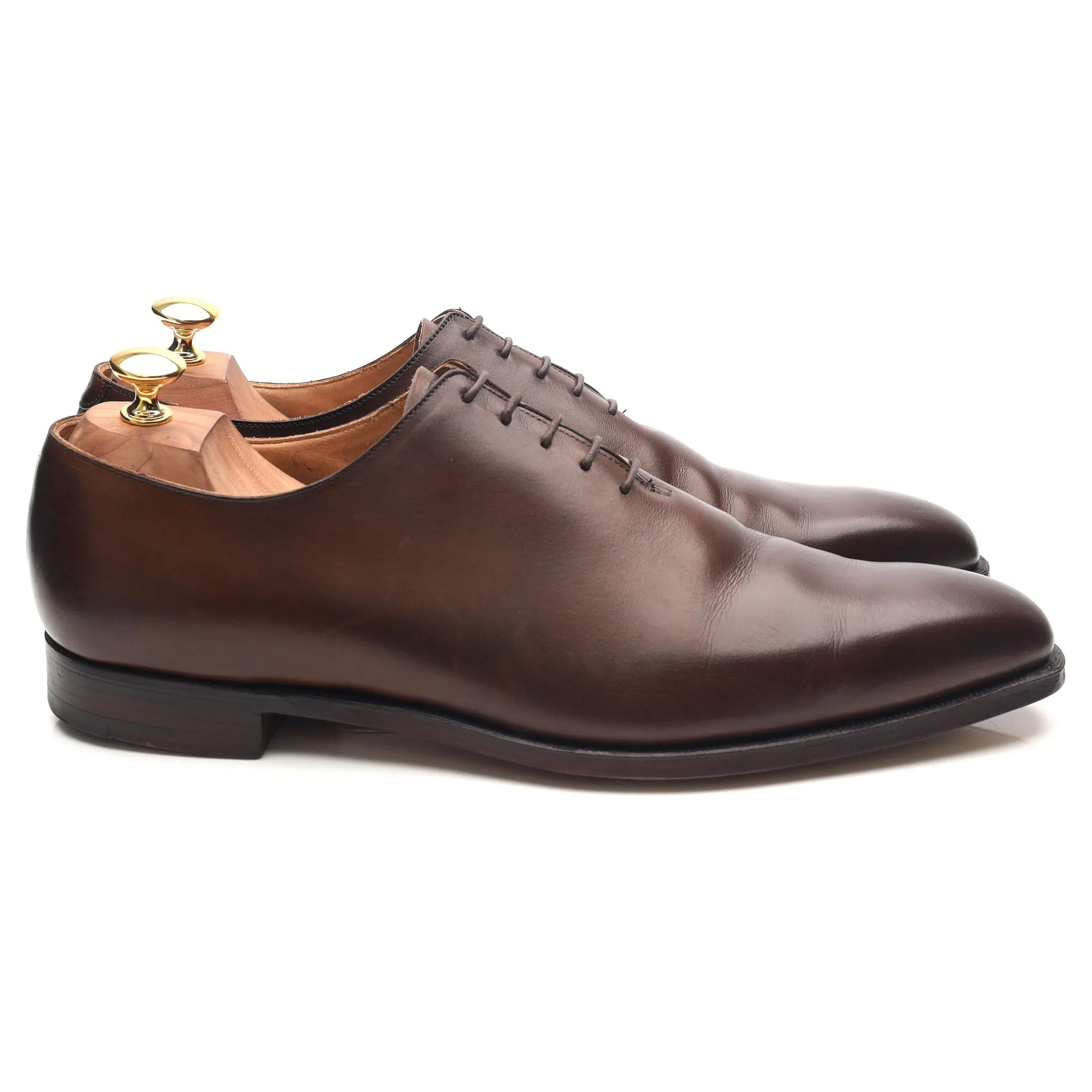 'Alex' Dark Brown Leather Wholecut Oxford UK 10.5 E