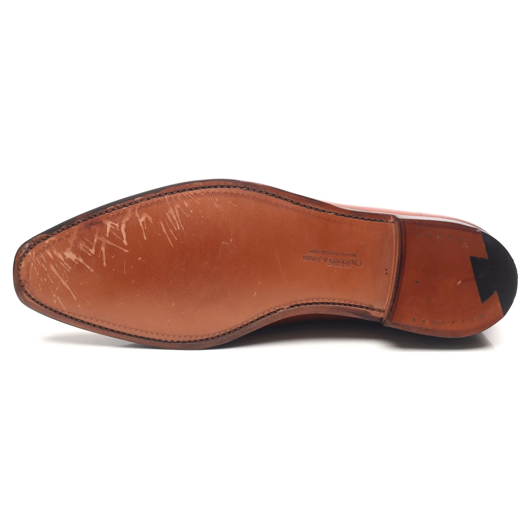 'Alex' Tan Brown Leather Wholecut Oxford UK 8.5 E