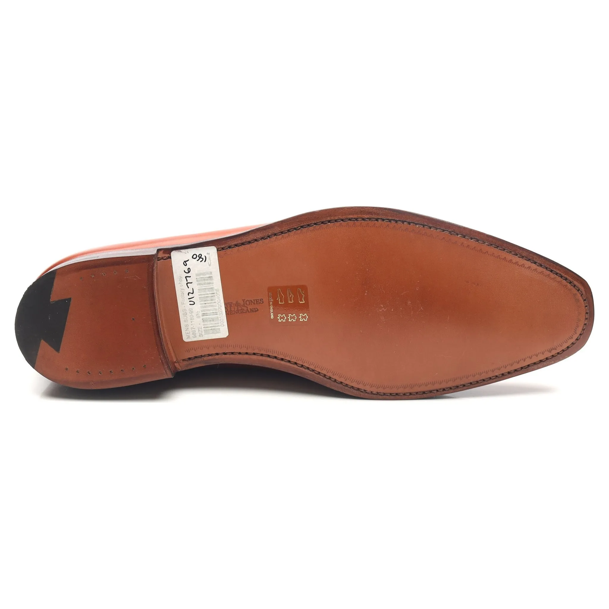 'Alex' Tan Brown Leather Wholecut Oxford UK 8.5 E