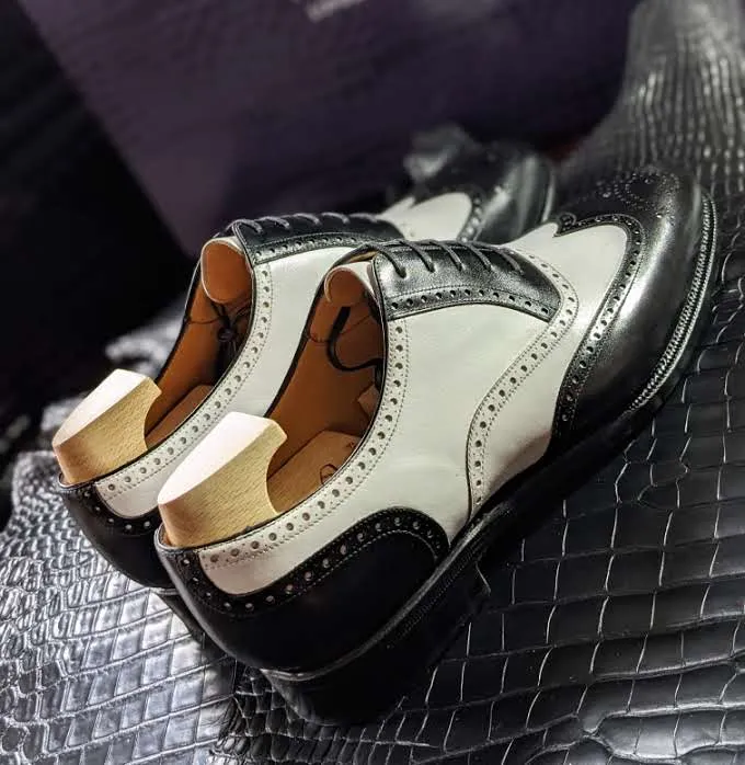 Ascot Asby - Black & White Calf