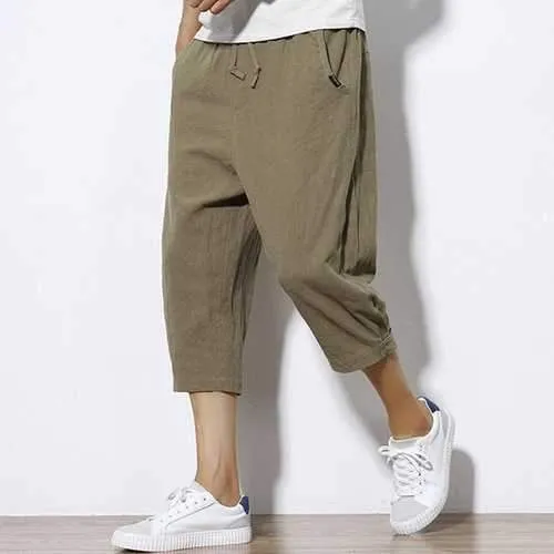 Beach Casual Calf-Length Pants