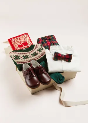 Belgravia Tartan Boy Gift Set in Red