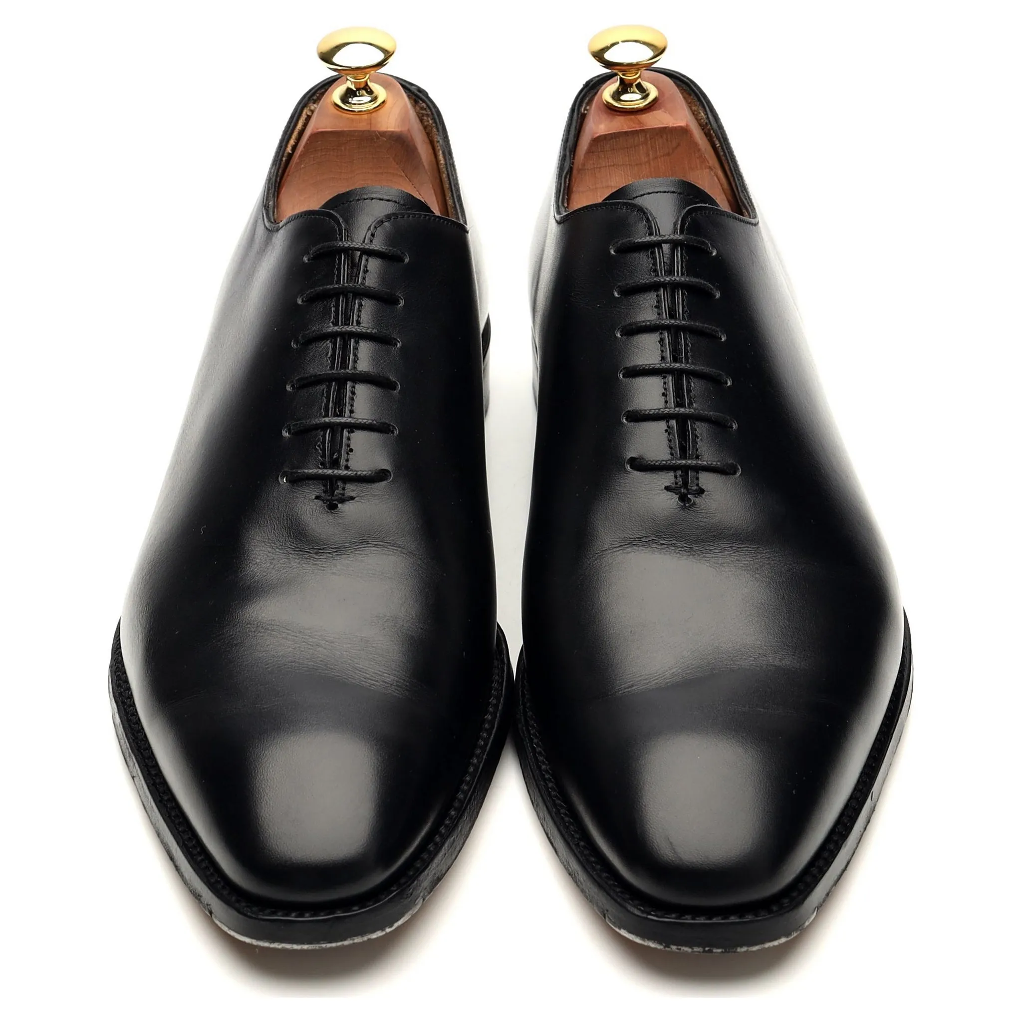 'Berkeley' Black Leather Wholecut Oxford UK 9 F