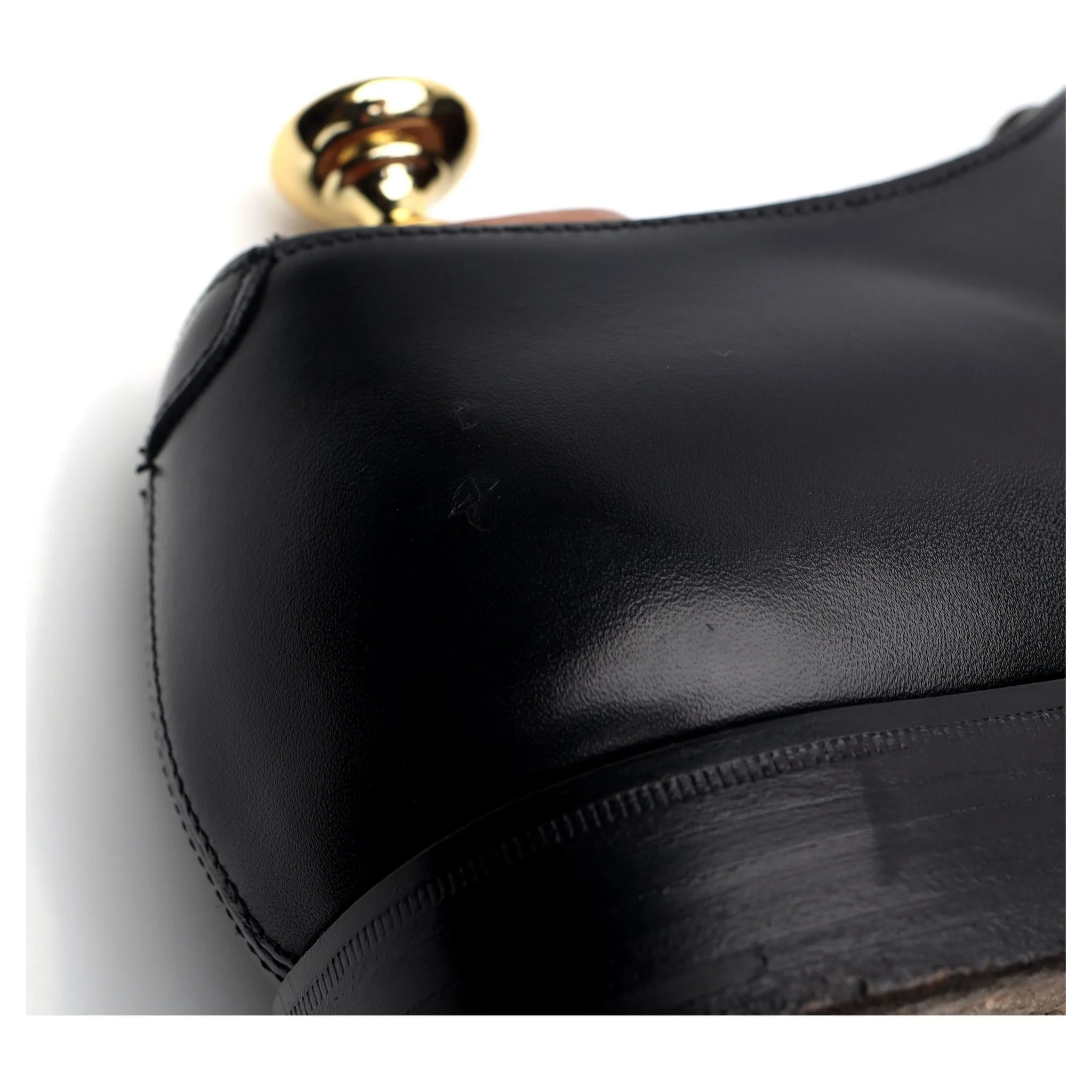 'Berkeley' Black Leather Wholecut Oxford UK 9 F