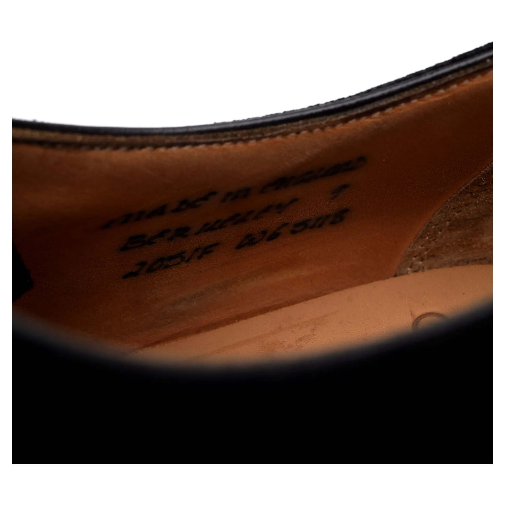 'Berkeley' Black Suede Wholecut Oxford UK 9 F