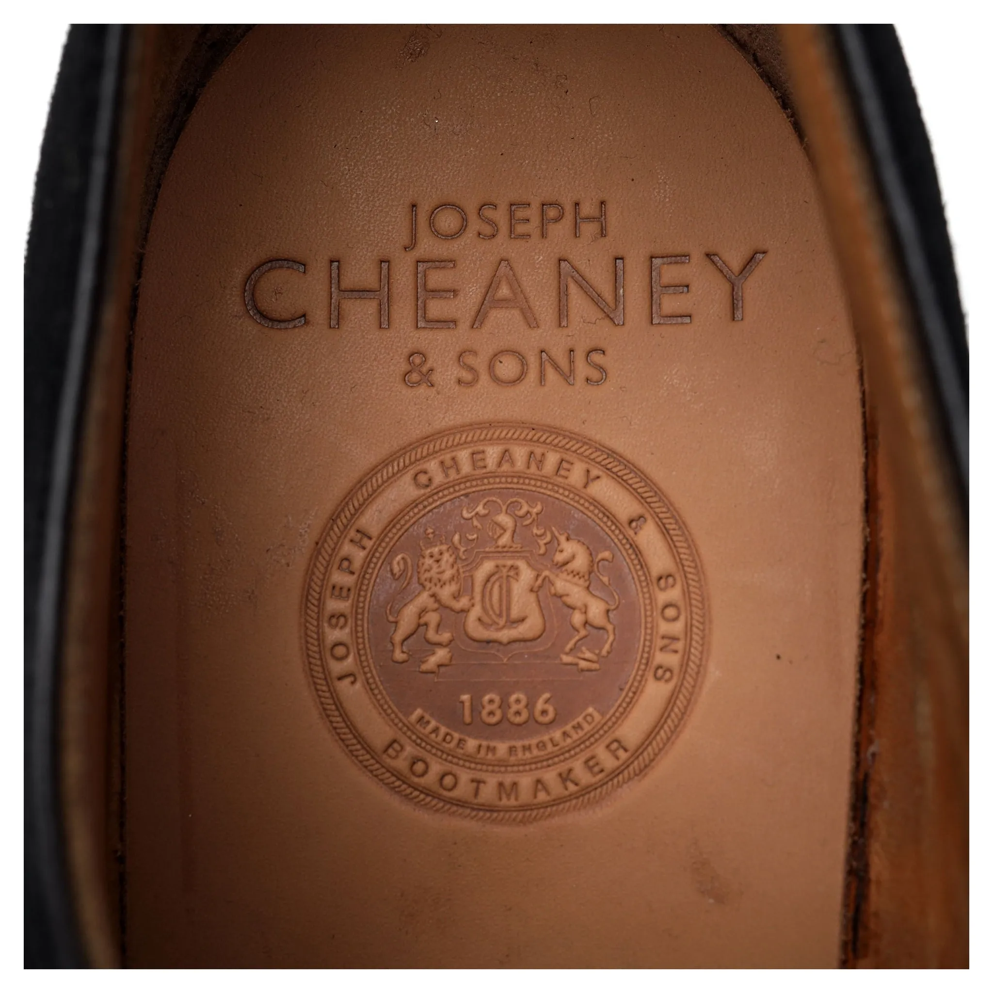 'Berkeley' Black Suede Wholecut Oxford UK 9 F