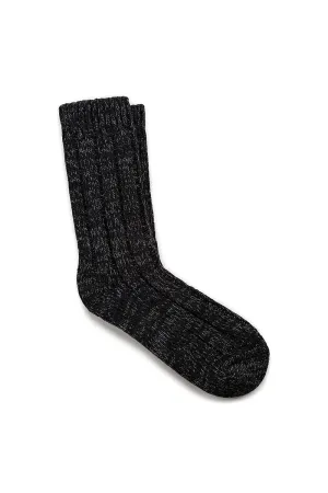 Birkenstock Cotton Twist Crew Socks for Women in Black | 1002443