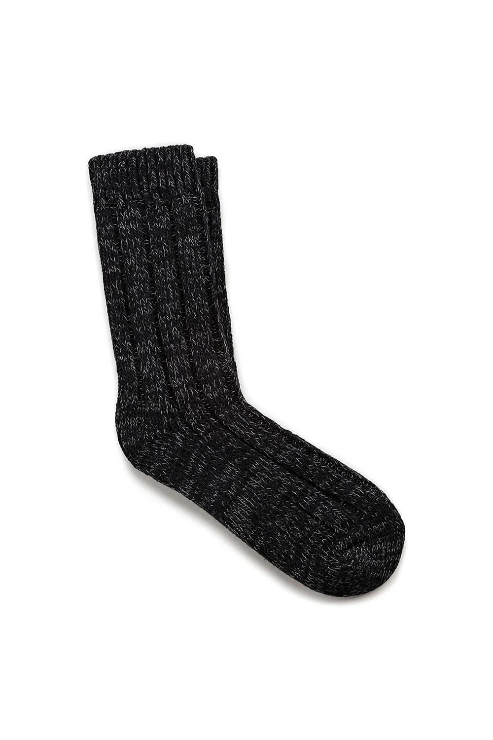 Birkenstock Cotton Twist Crew Socks for Women in Black | 1002443
