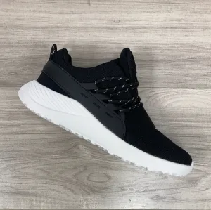 Black Fabric Women's Classic Athletic Shoe- Final Sale