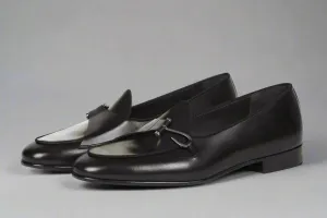 Black Leather Palmela Horsebit Loafers - Loafers