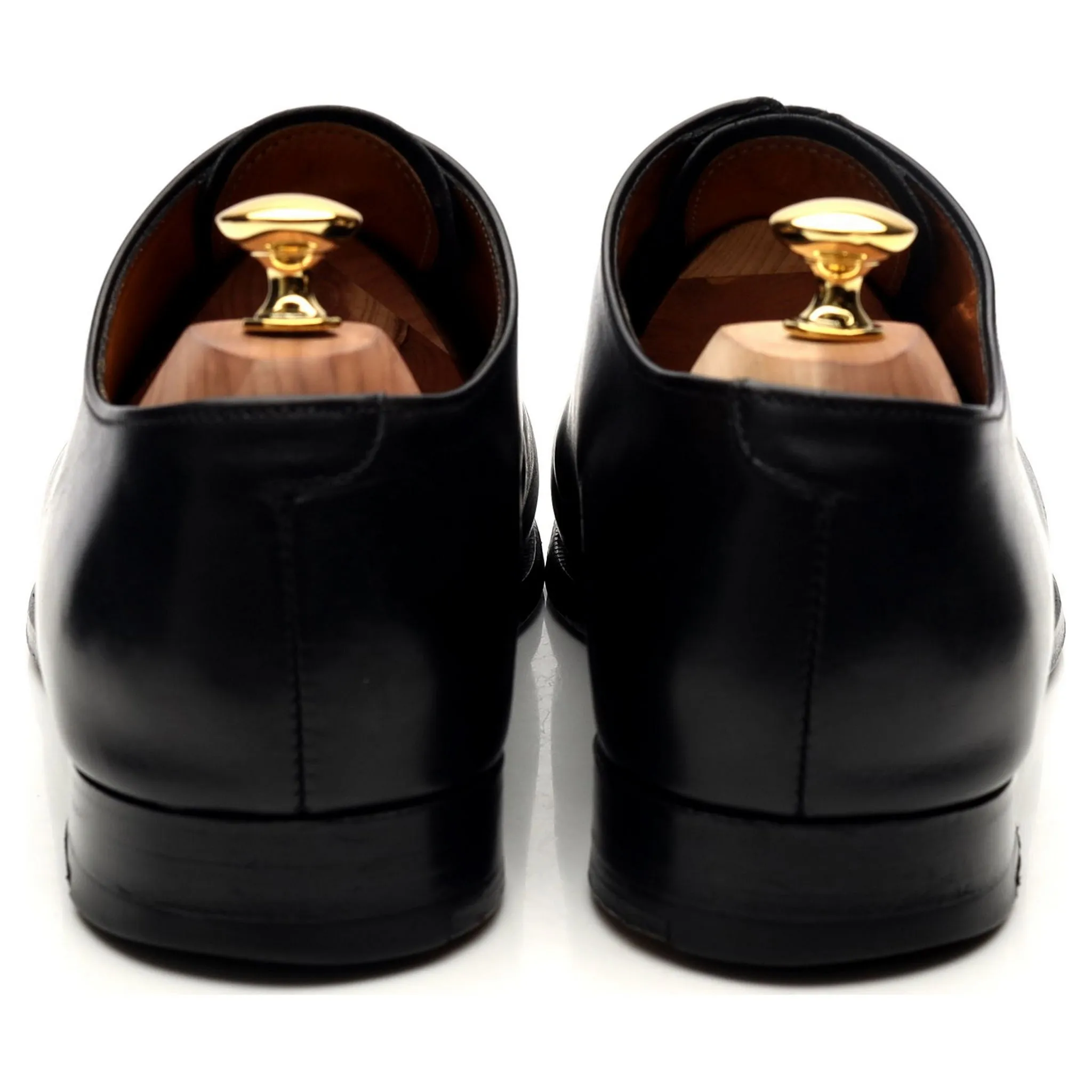 Black Leather Wholecut Oxford UK 10.5
