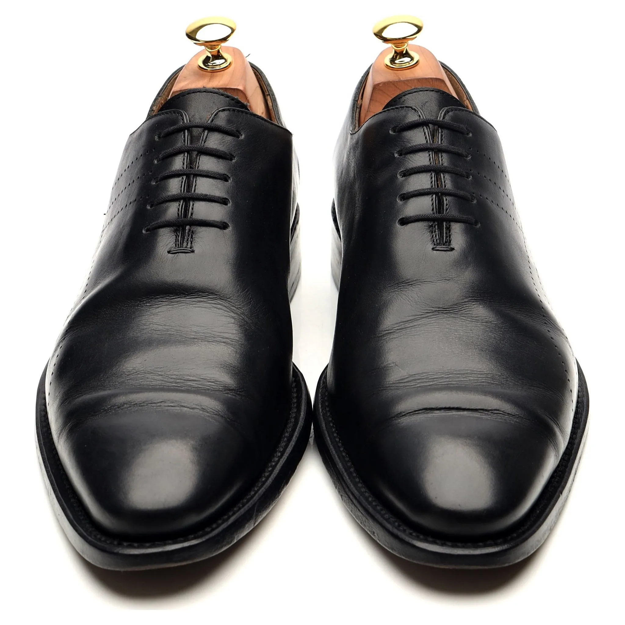 Black Leather Wholecut Oxford UK 9